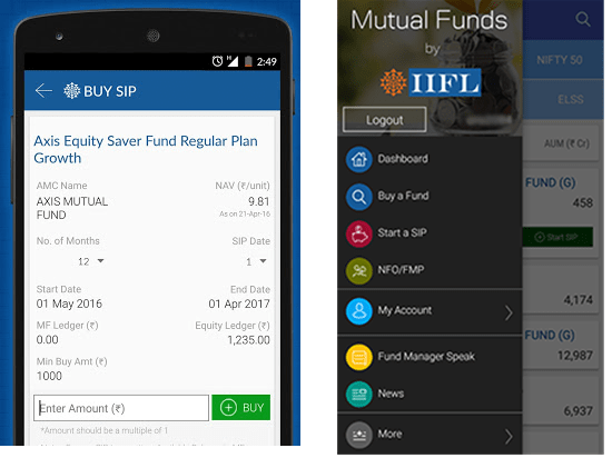 IIFL Securities Mutual Fund App