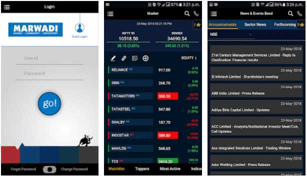 Marwadi Brokers Mobile Trading App
